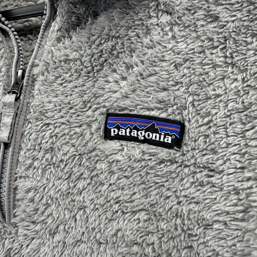 Patagonia Los Gatos Womens Large 1/4 Zip Fleece Soft Pullover Jacket Grey 25235 - Picture 3 of 9
